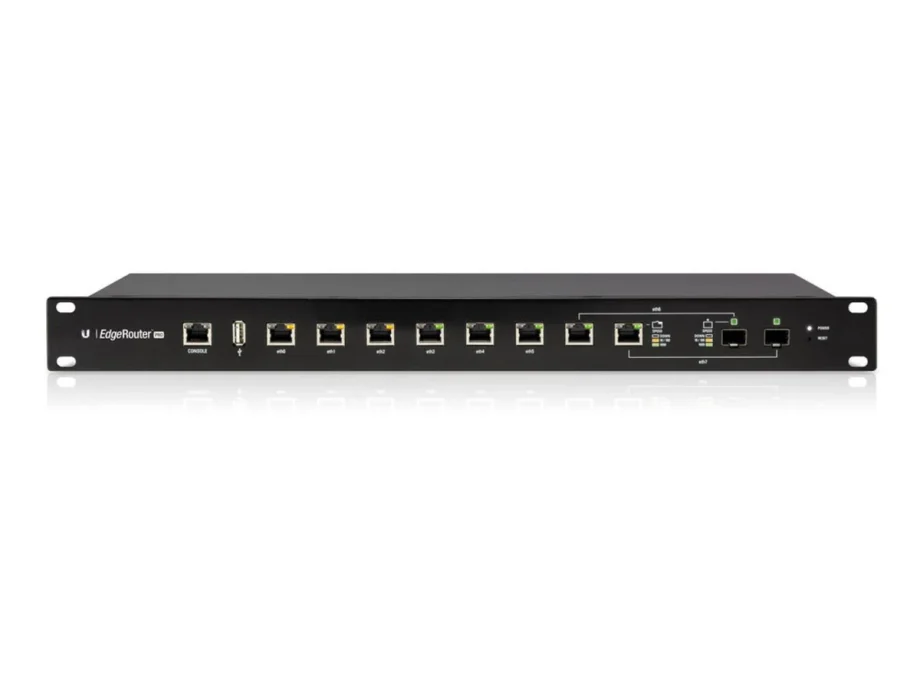 Ubiquiti EdgeRouter Pro (ERPro-8) | 8-Port Gigabit Router | Rackmount