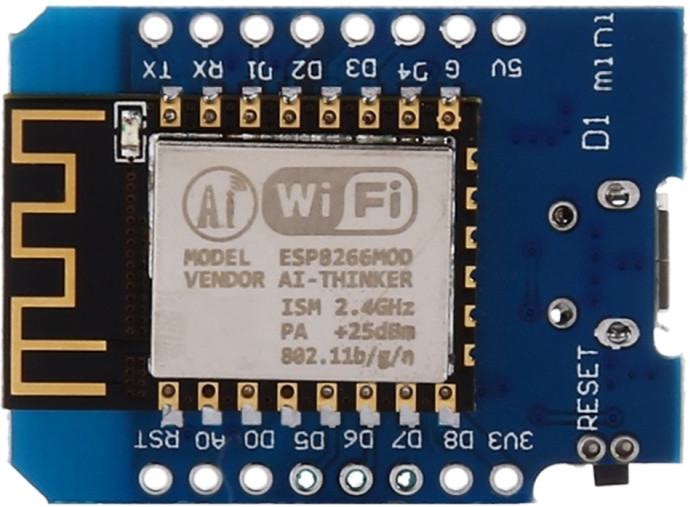 ESP8266 D1 Mini WiFi Development Board (ESP-12F) – Arduino, NodeMCU Compatible, Micro USB