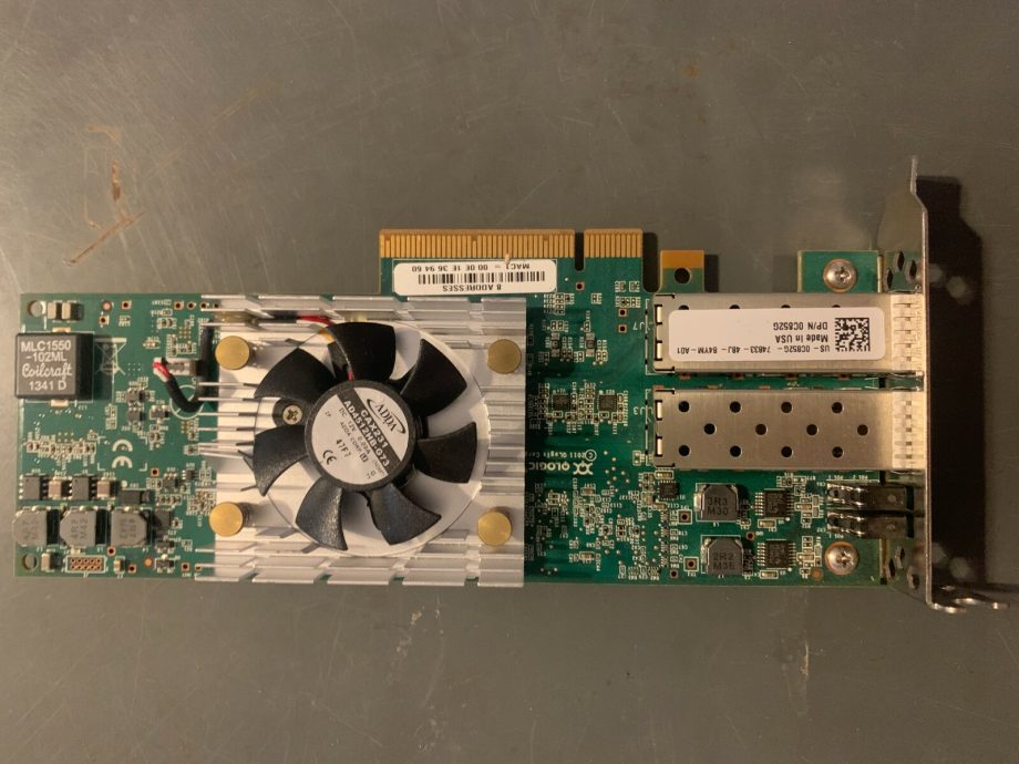 Dell QLogic QLE8262-CU-DE Dual Port 10Gb SFP+ CNA – Converged Network Adapter (FCoE Ready)