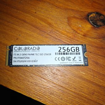 Colorado ITS M.2 NVMe PCIe Gen3 SSD 256GB