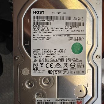 HGST Ultrastar 7K6000 2TB 7.2K SATA 6Gb/s 3.5" Enterprise Hard Drive — HUS726020ALA610 (0F23116)