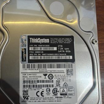 Lenovo ThinkSystem 2TB 7.2K SATA 6Gb 3.5" Enterprise Hard Drive &mdash; Toshiba MG04ACA200N (4XB7A13555 / FRU 00MX126)