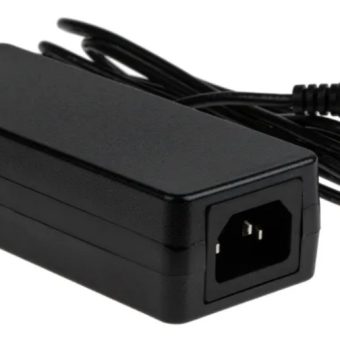 24V 2.5A 60W DC power supply with IEC C14 inlet and 5.5 x 2.1mm barrel plug