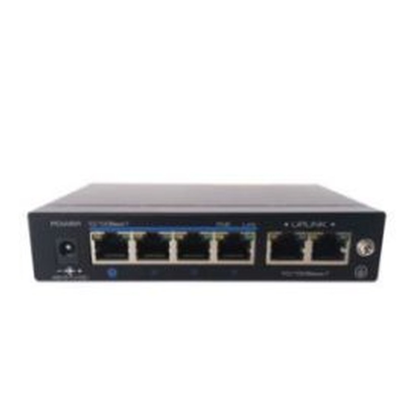 Utepo NW100 4-Port PoE Switch — 4 x PoE+ 10/100 + 2 x Uplink, CCTV Mode (Used)